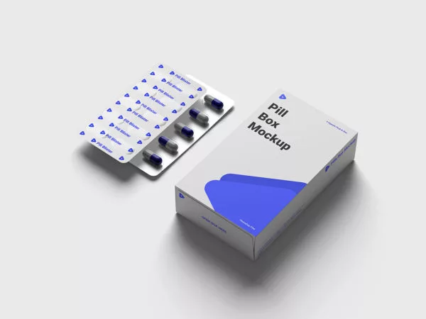 Pill Box Mockup