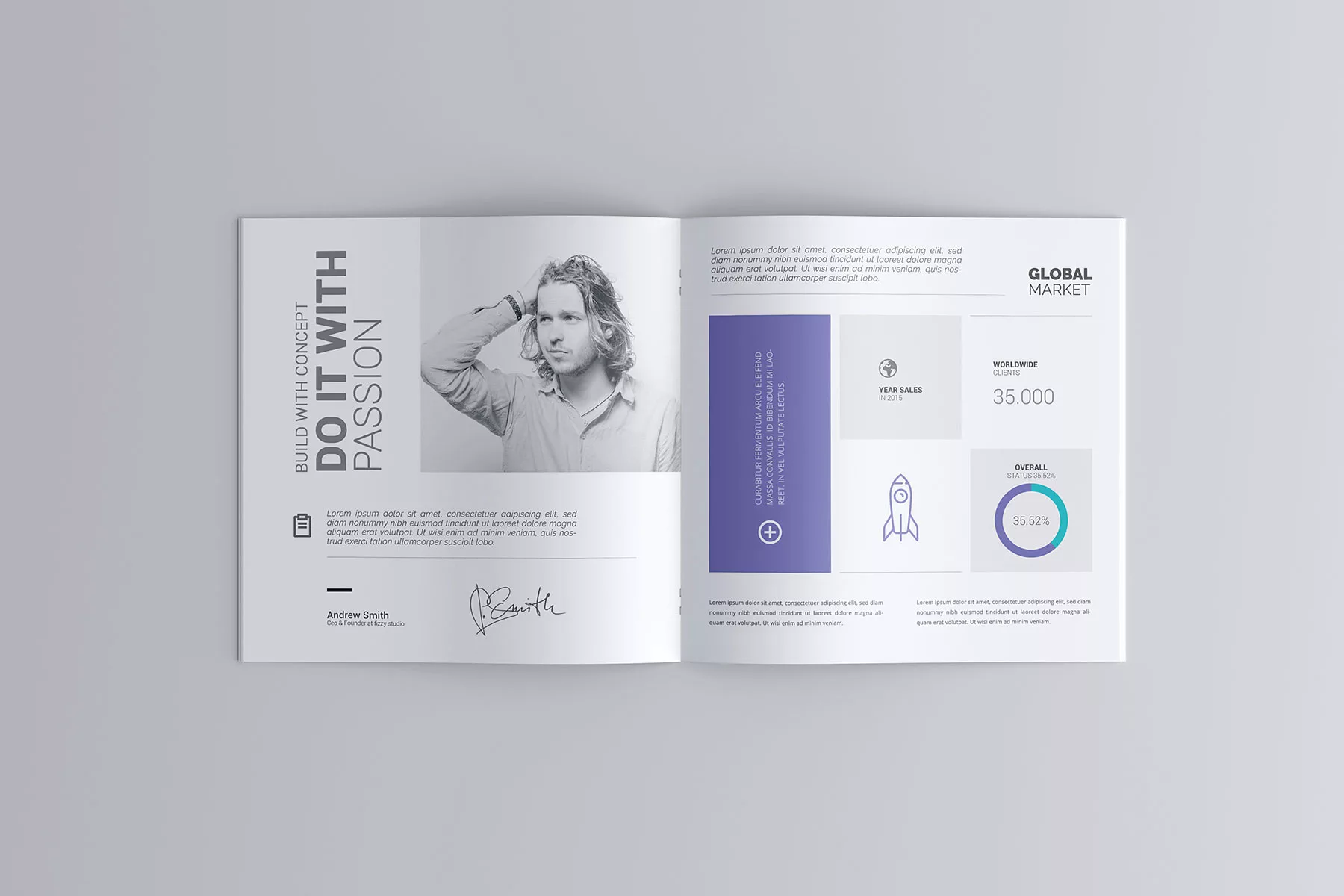 Square Brochure Catalog Free Mockups