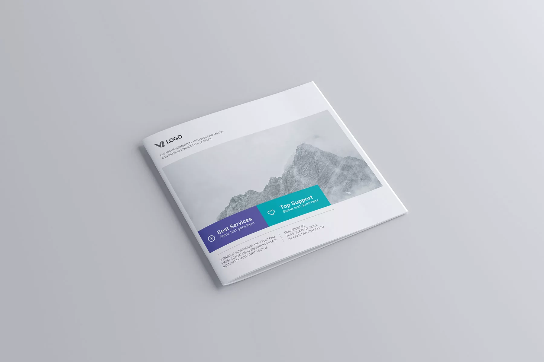 Square Brochure Catalog Free Mockups