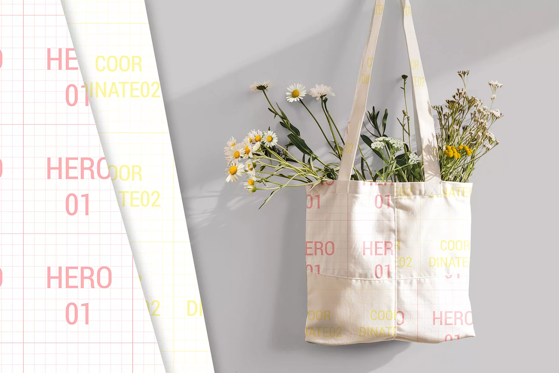 Tote Bag Mockup (Scenes for 2 Patterns Presentation)