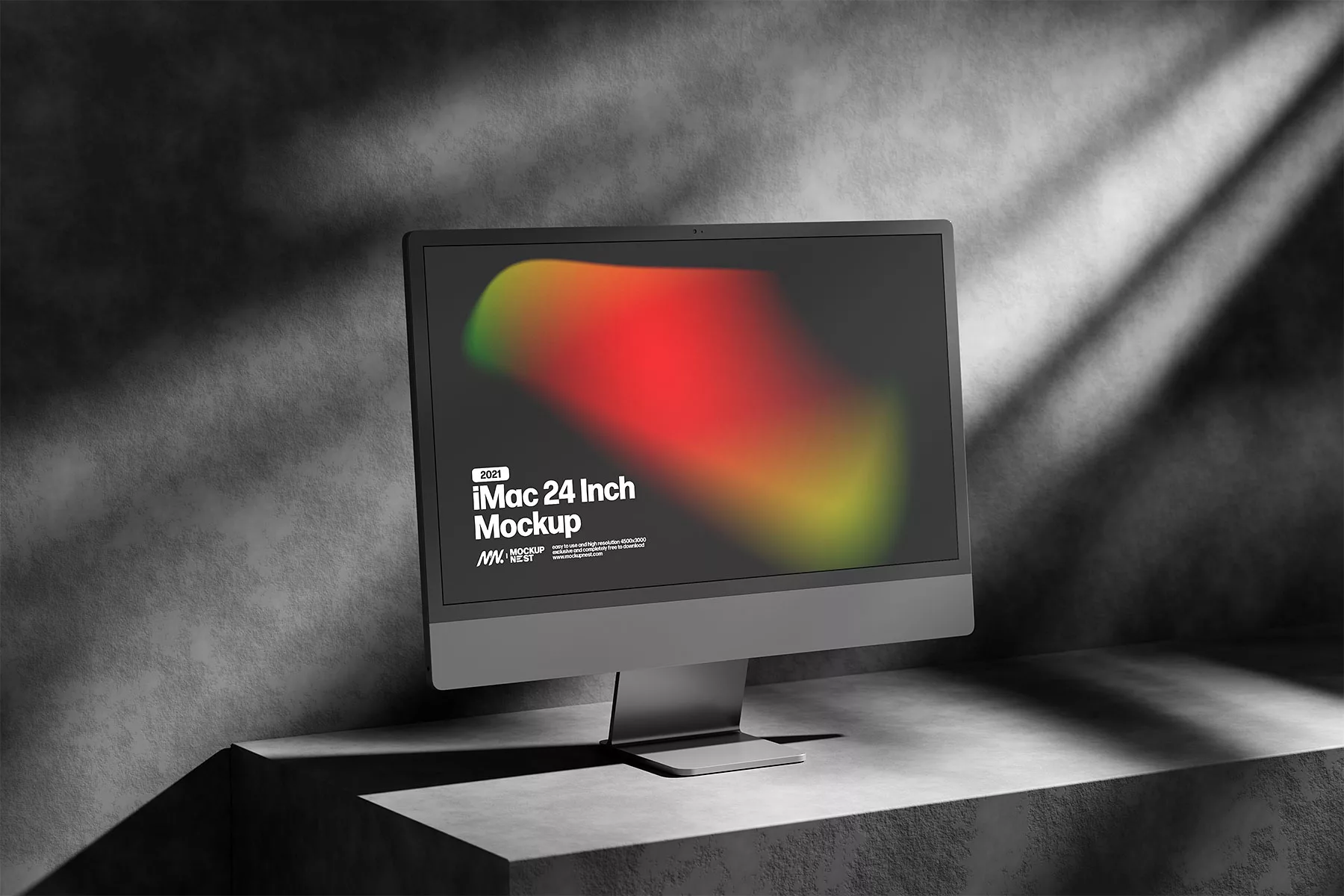 iMac Free Mockups – Dark Scenes