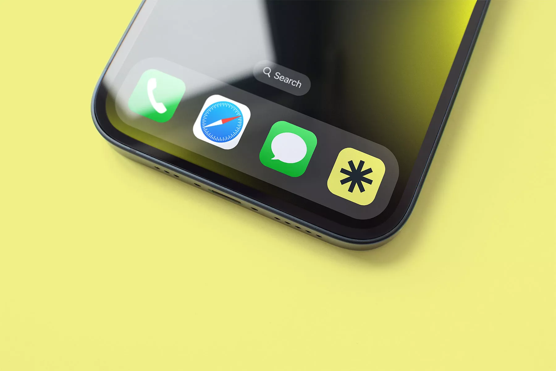 iOS App Icon/Logo Mockup on iPhone Screen