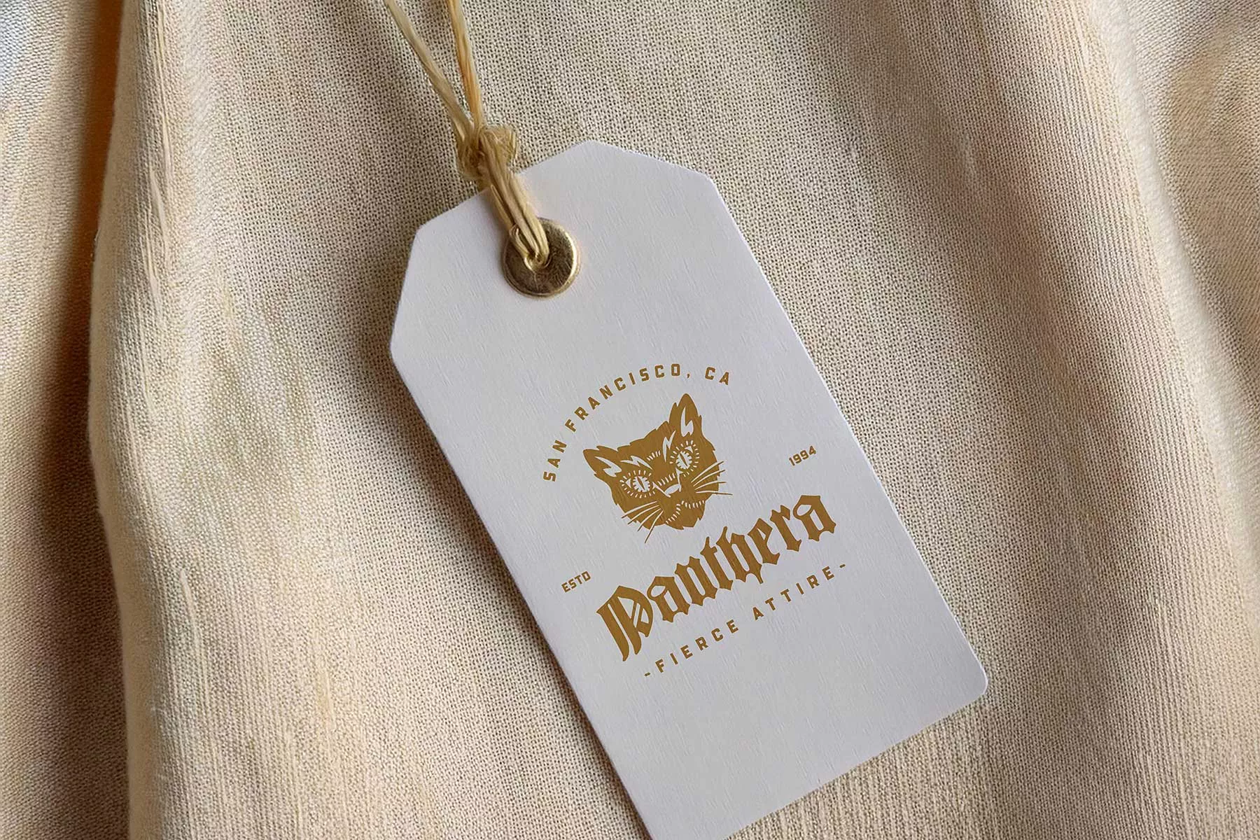 Apparel Label Tag Logo Mockup