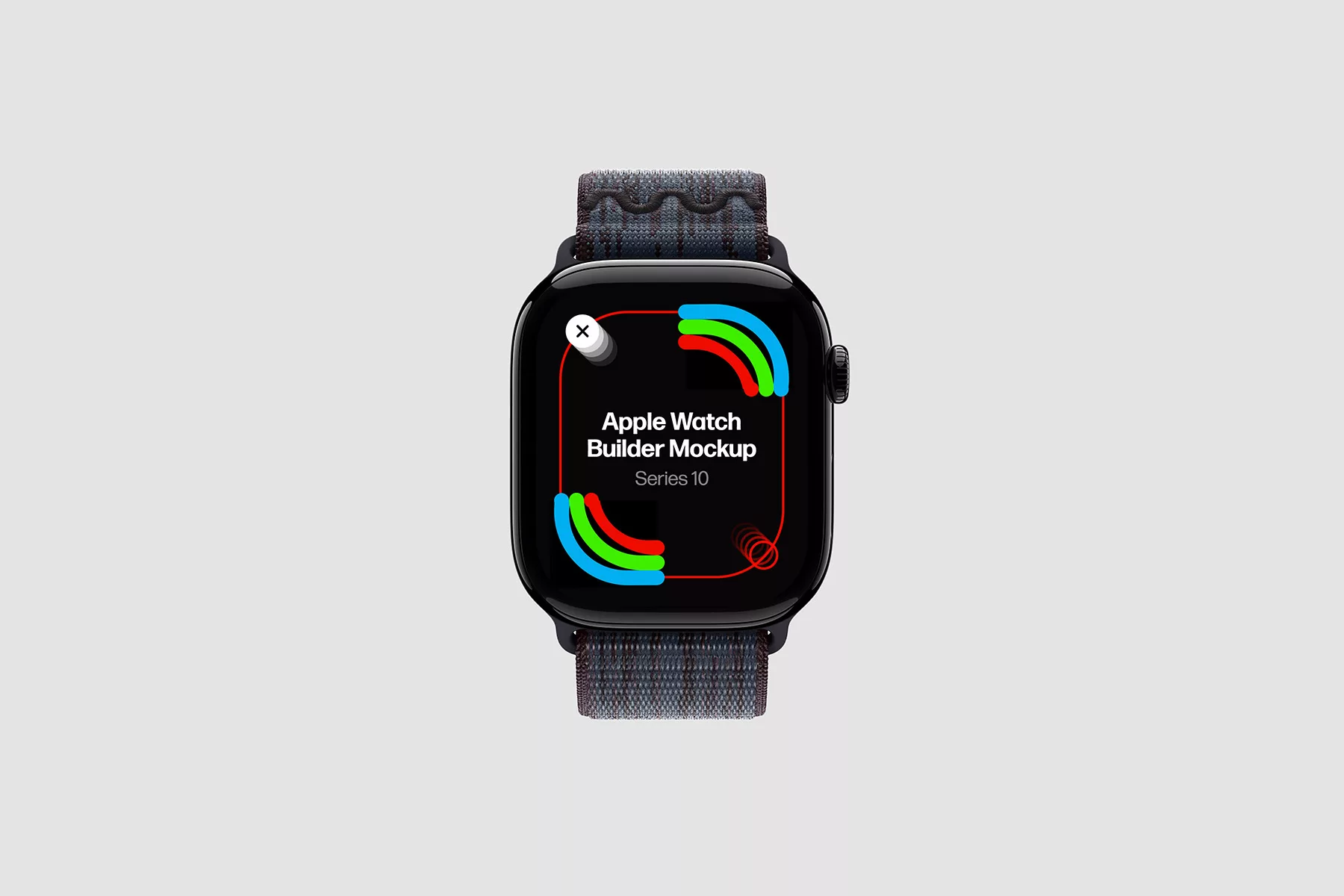 Apple Watch Builder Mockup. Titanium & Aluminum Cases + 13 Bands