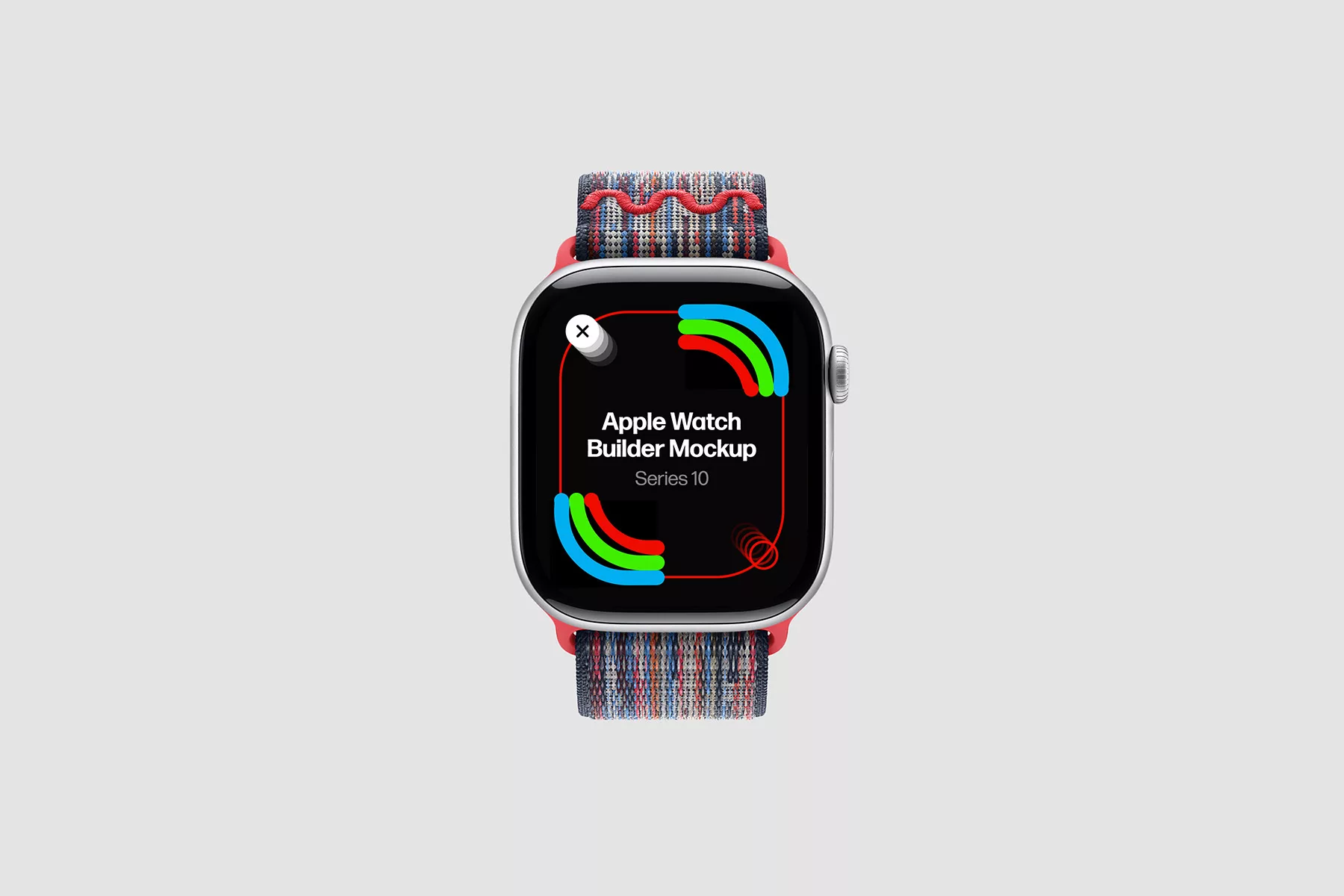 Apple Watch Builder Mockup. Titanium & Aluminum Cases + 13 Bands