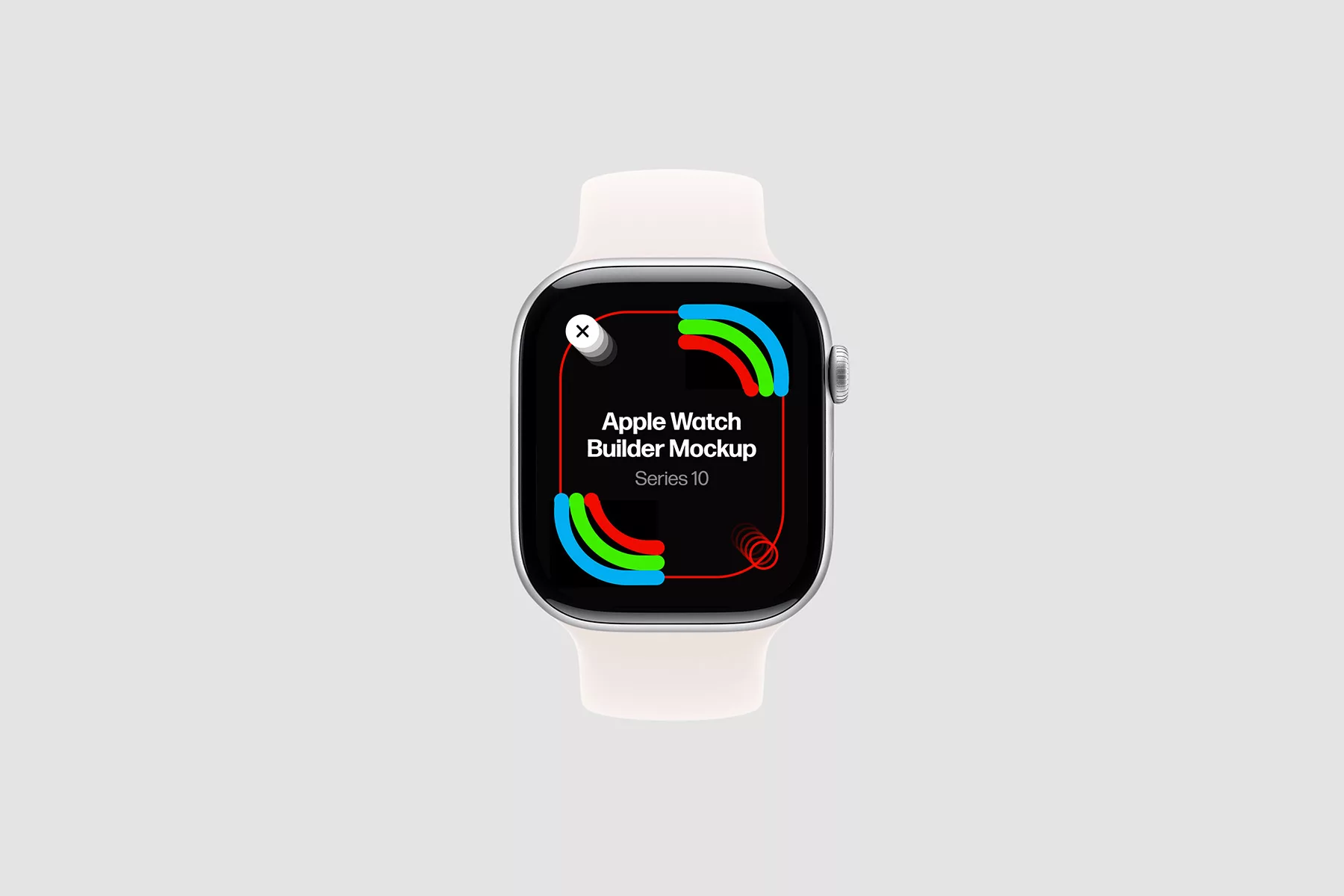 Apple Watch Builder Mockup. Titanium & Aluminum Cases + 13 Bands