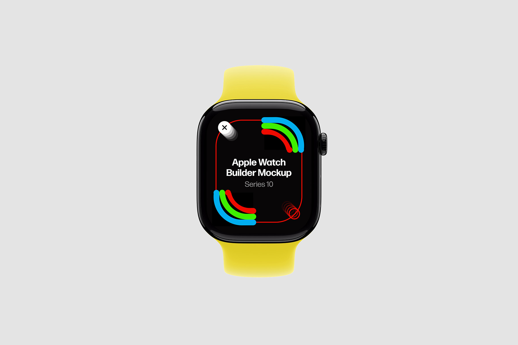 Apple Watch Builder Mockup. Titanium & Aluminum Cases + 13 Bands