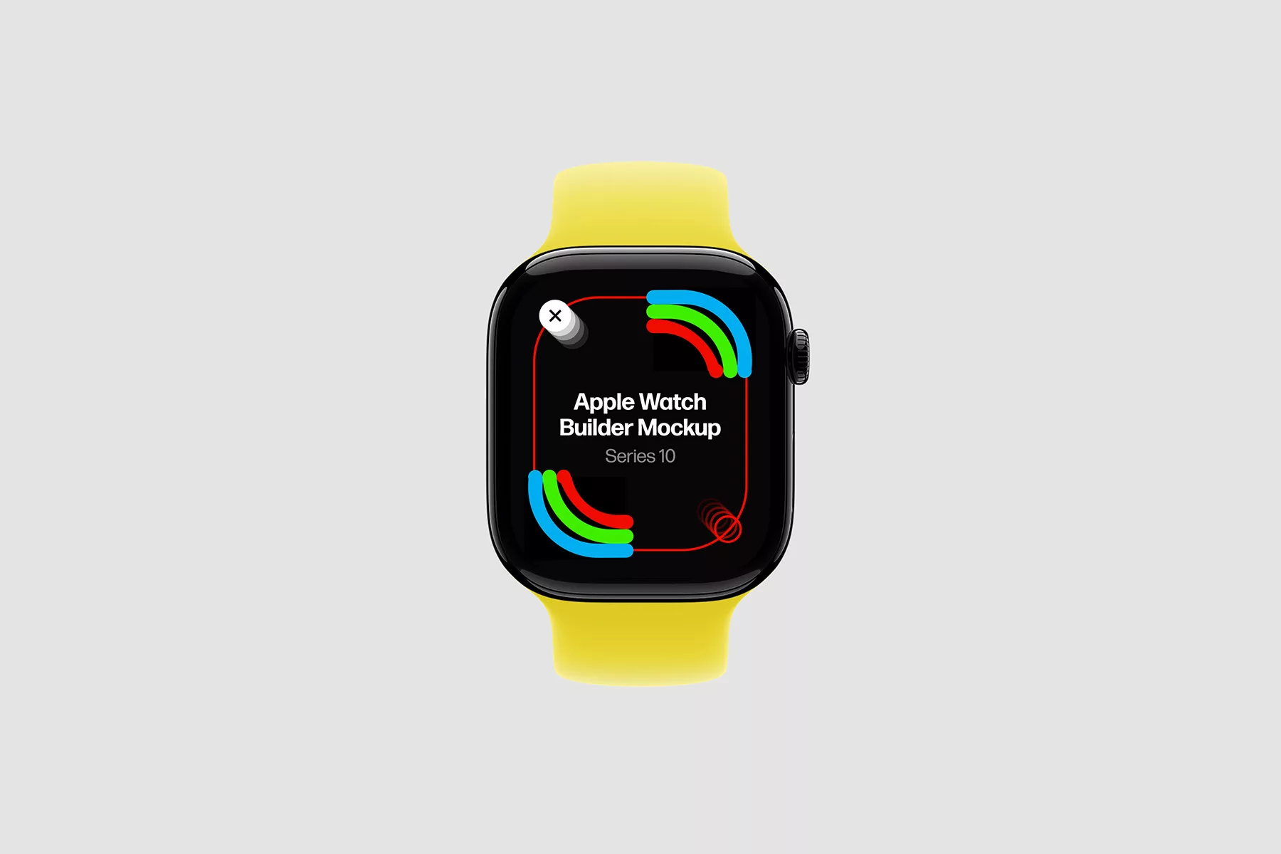 Apple Watch Builder Mockup. Titanium & Aluminum Cases + 13 Bands