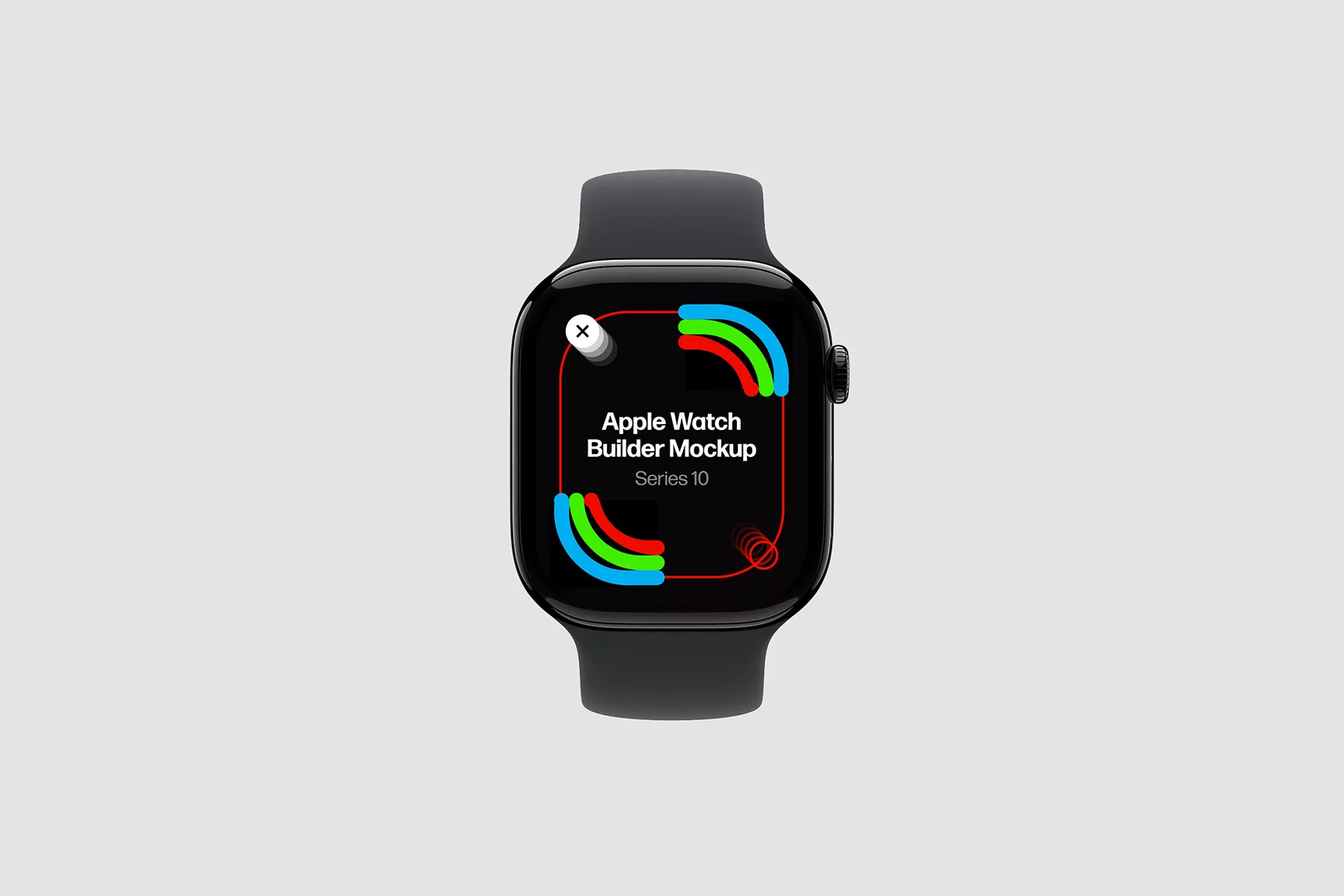 Apple Watch Builder Mockup. Titanium & Aluminum Cases + 13 Bands