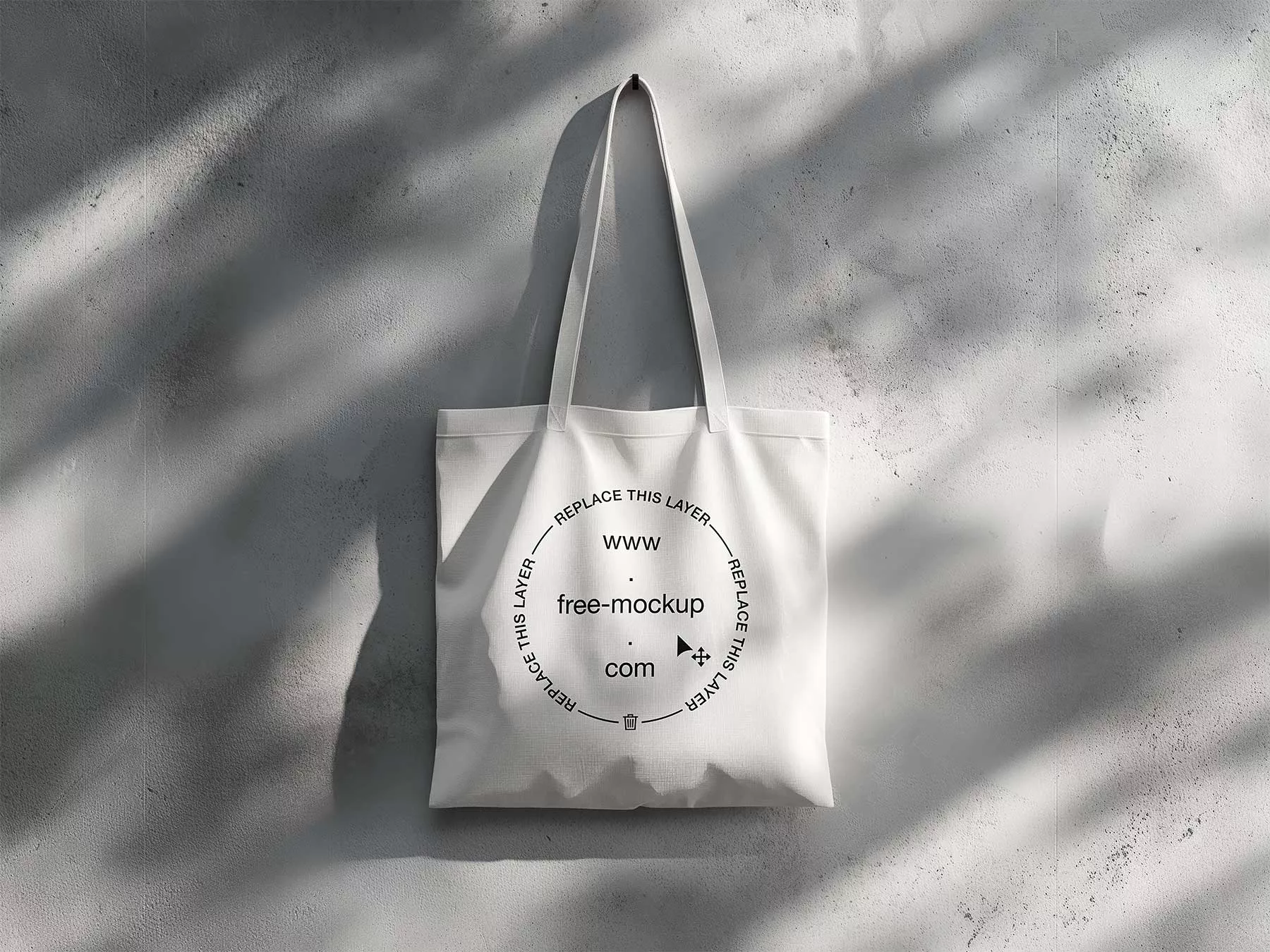 Bag Mockup on the Wall (PSD)