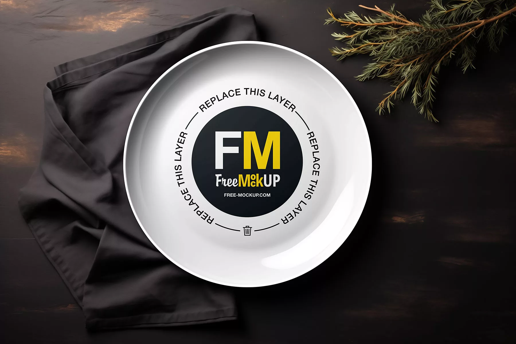 Ceramic Plate Mockup