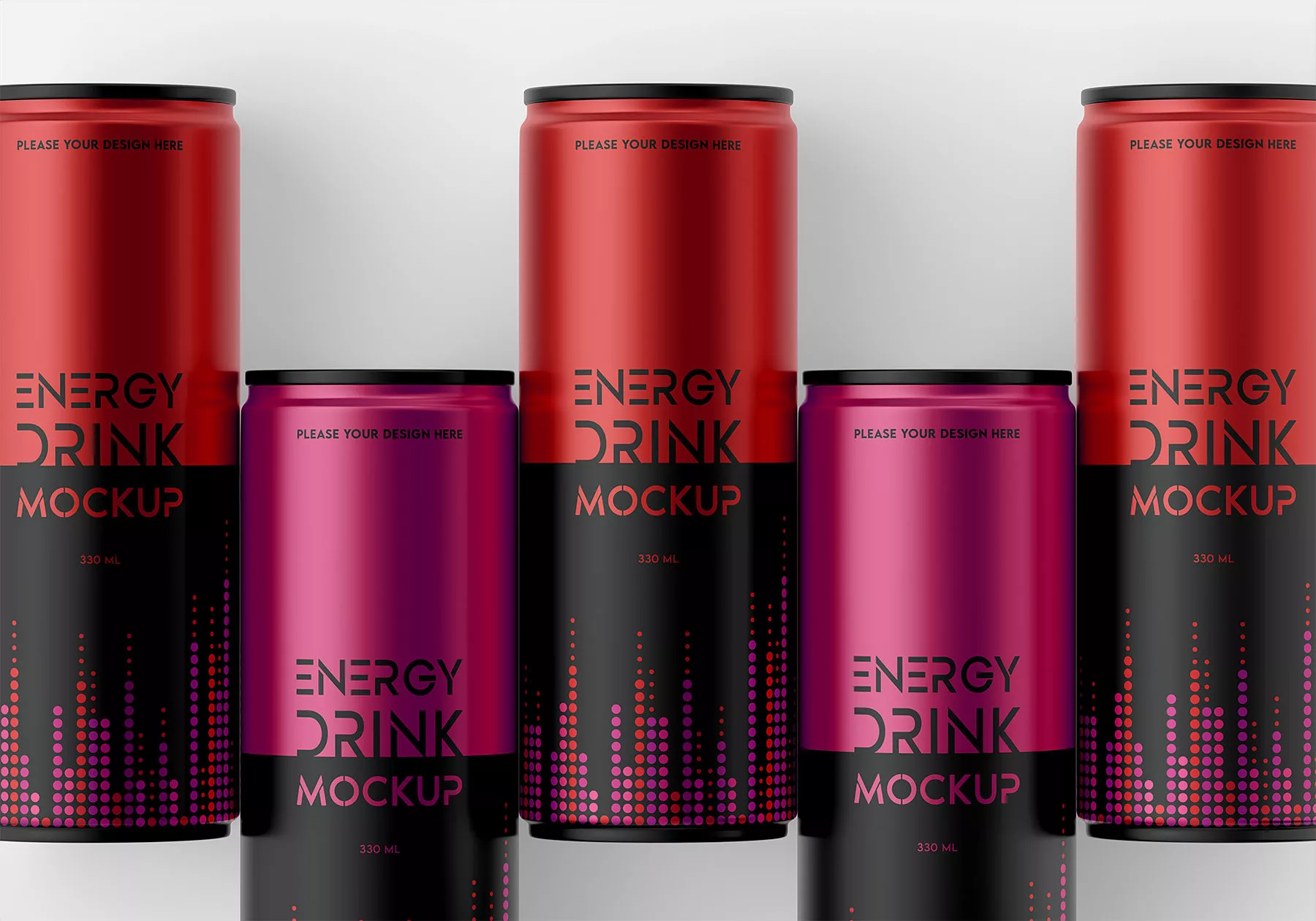 Energy Drink Can Mockup