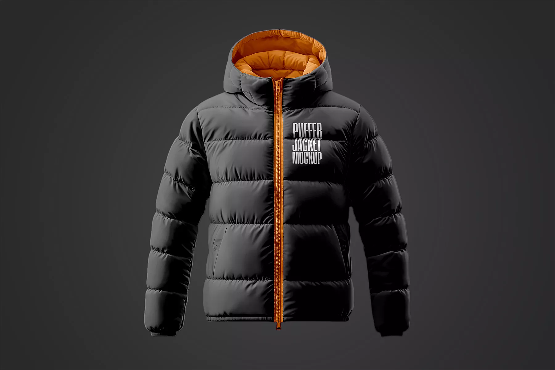 Free Puffer Jacket Mockup