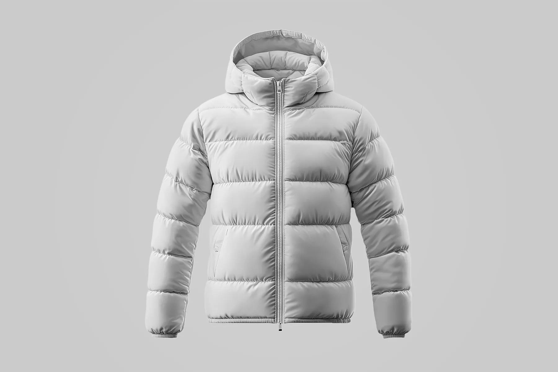 Free Puffer Jacket Mockup