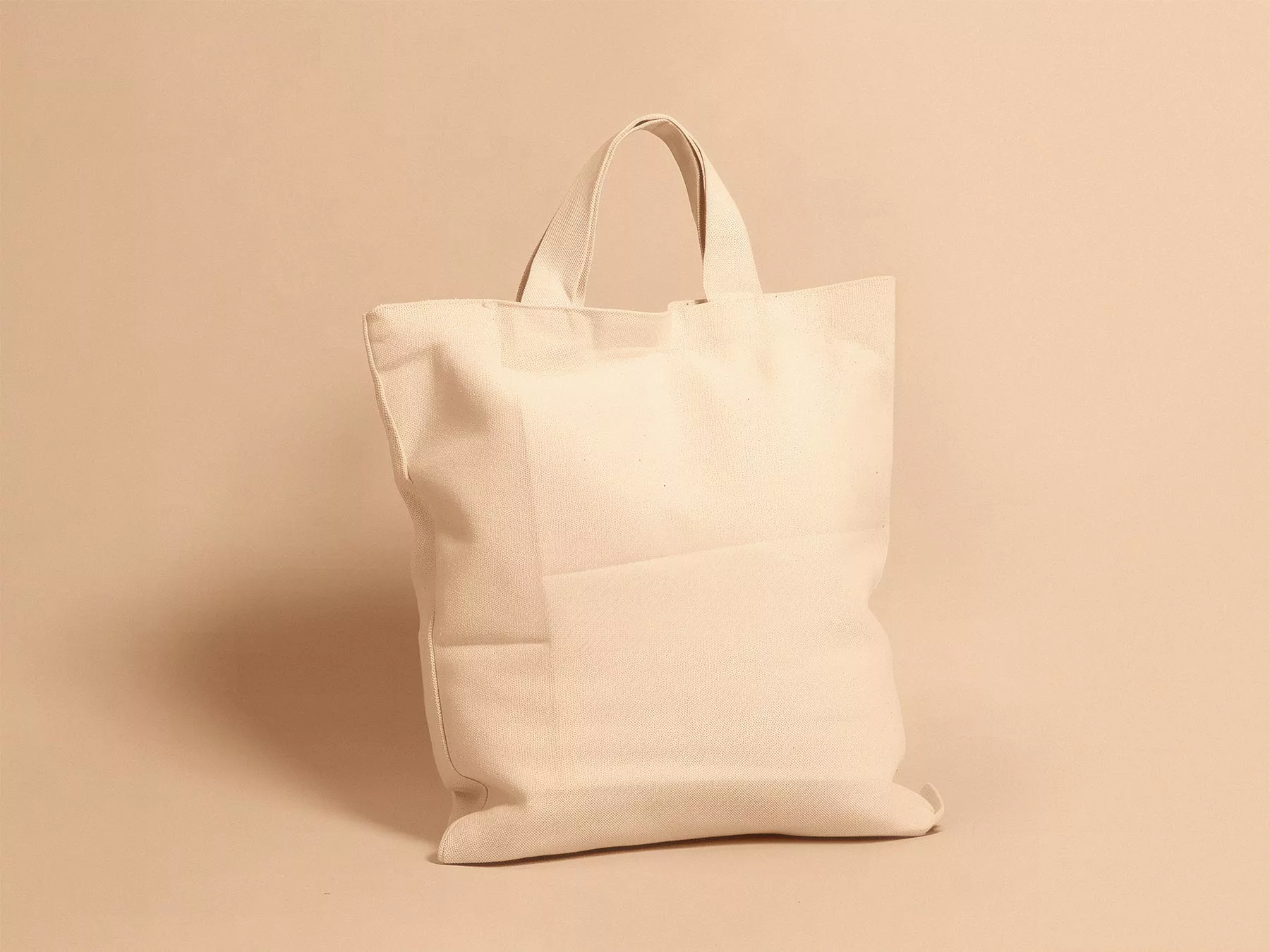 Free Tote Bag Mockup with Short Handles
