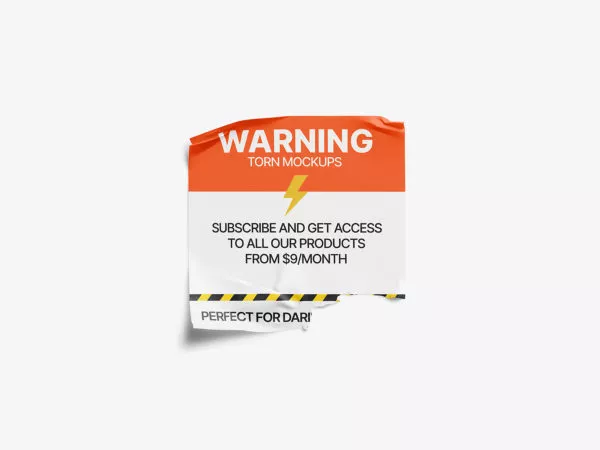 Glossy Sticker Mockup