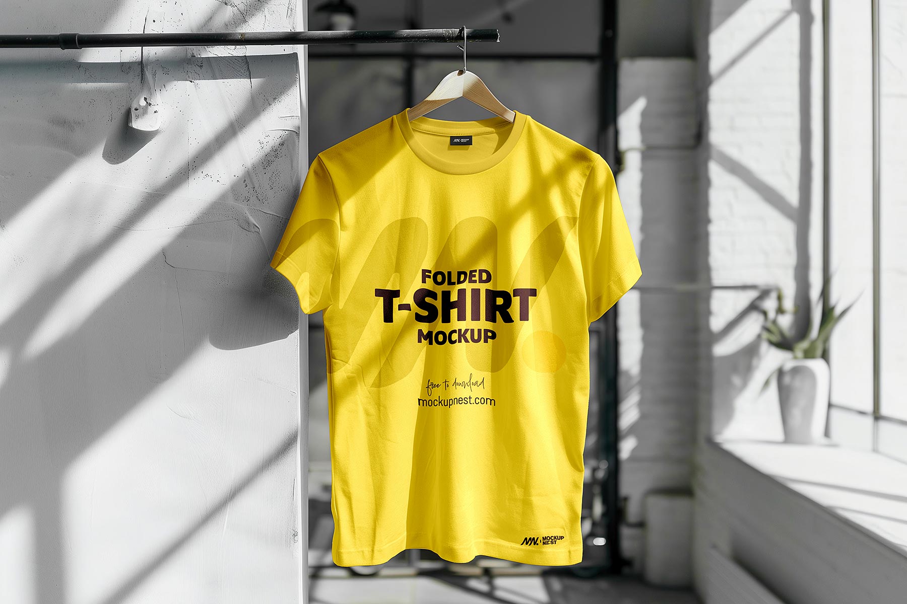 Hanging T-Shirt Mockup