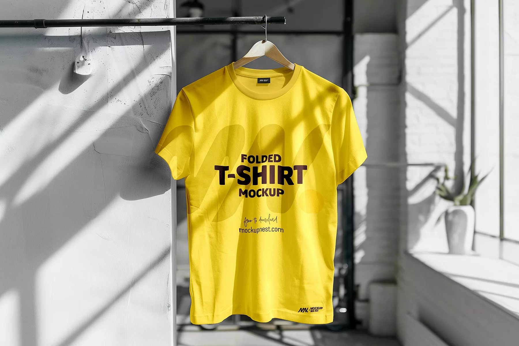 Hanging T-Shirt Mockup