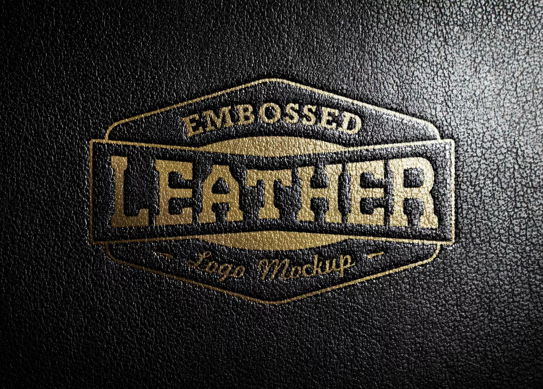 Leather Stamping Logo Mockup