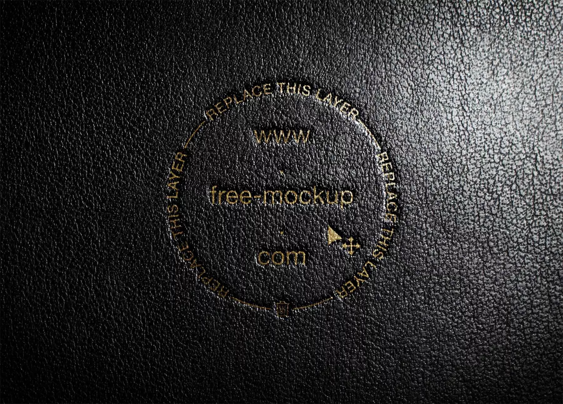 Leather Stamping Logo Mockup