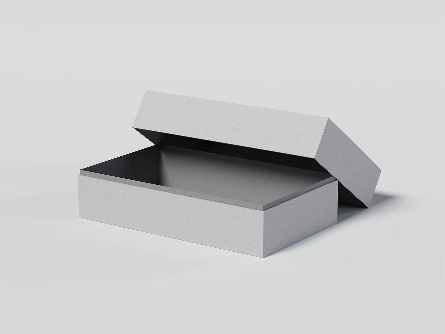 Paper Box With Lid Free Mockup