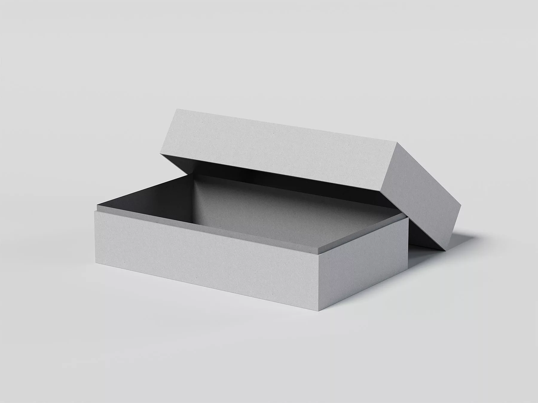 Paper Box With Lid Free Mockup