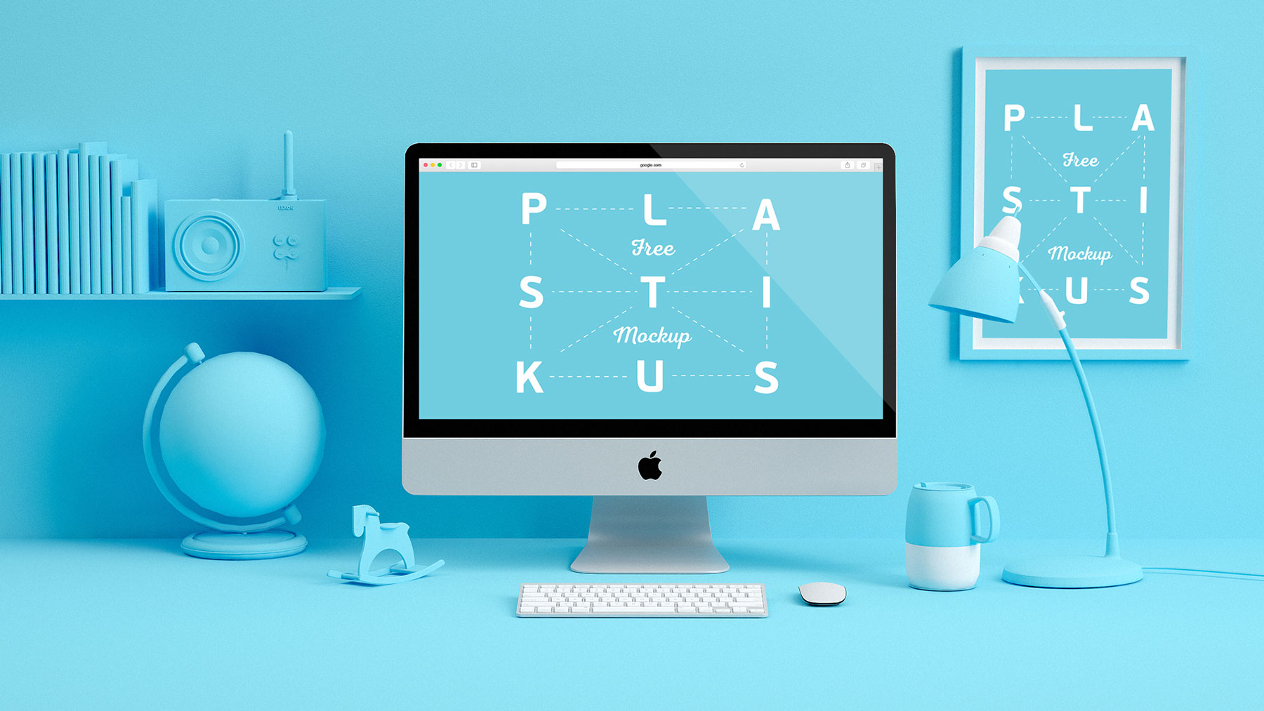 Stylized Apple Devices Free Mockups