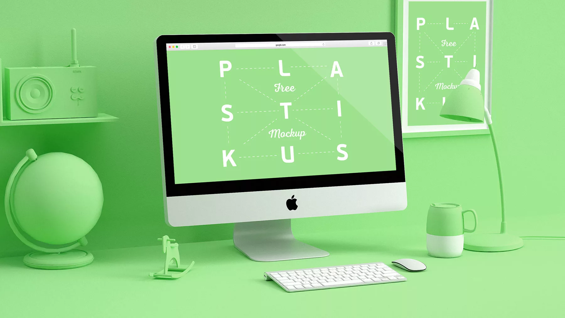 Stylized Apple Devices Free Mockups