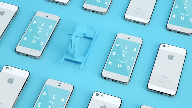 Stylized Apple Devices Mockups