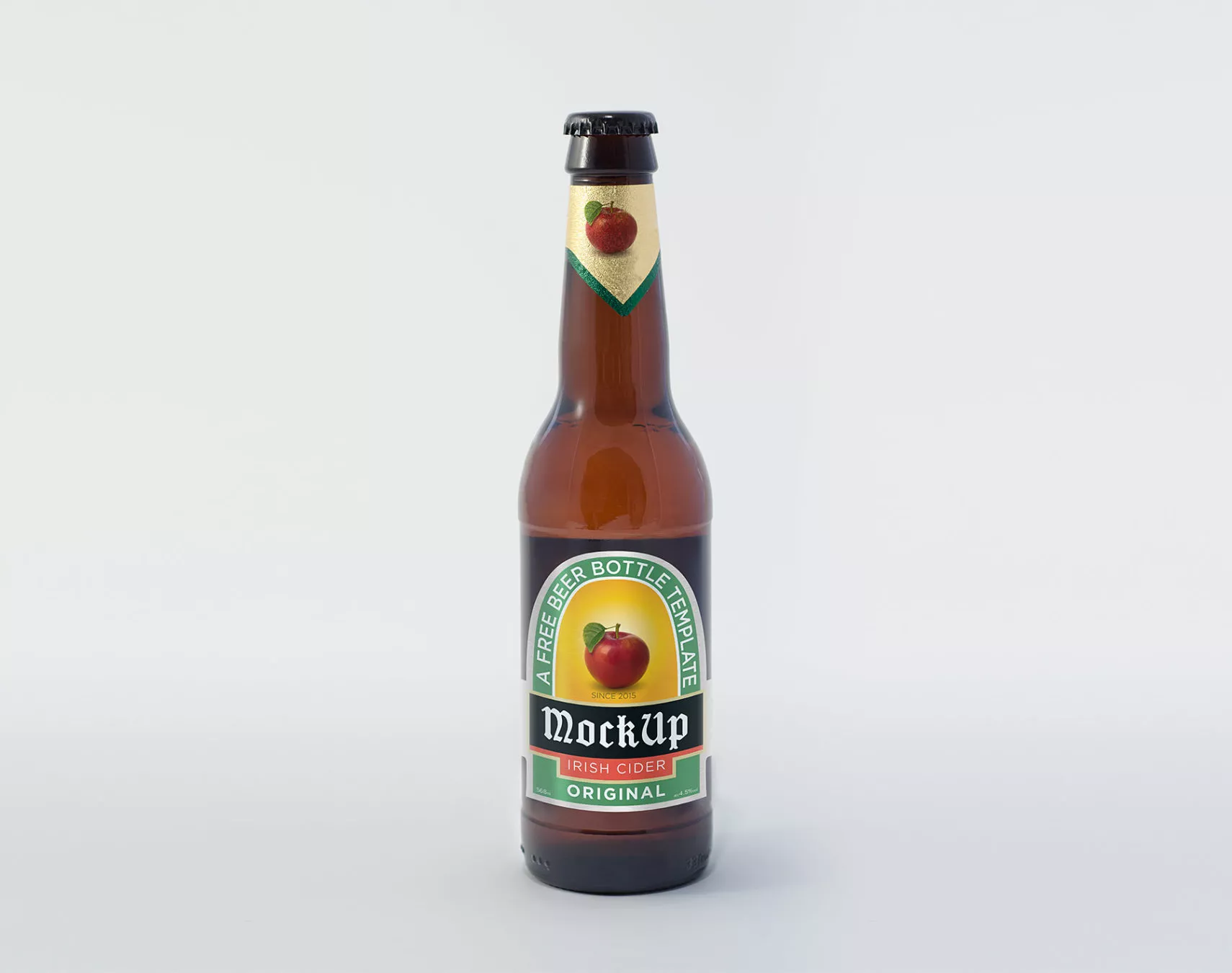 Beer Bottle Mockup (PSD)