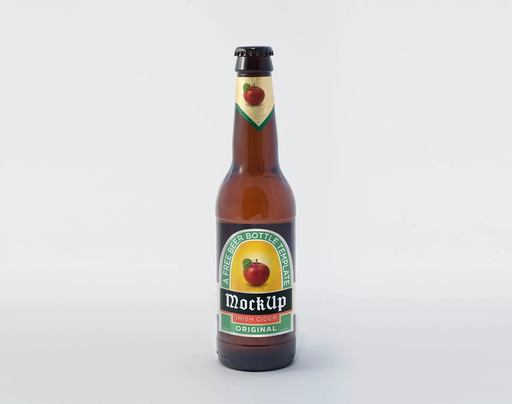 Beer Bottle Mockup (PSD)
