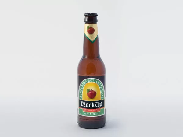 Beer Bottle Mockup (PSD)