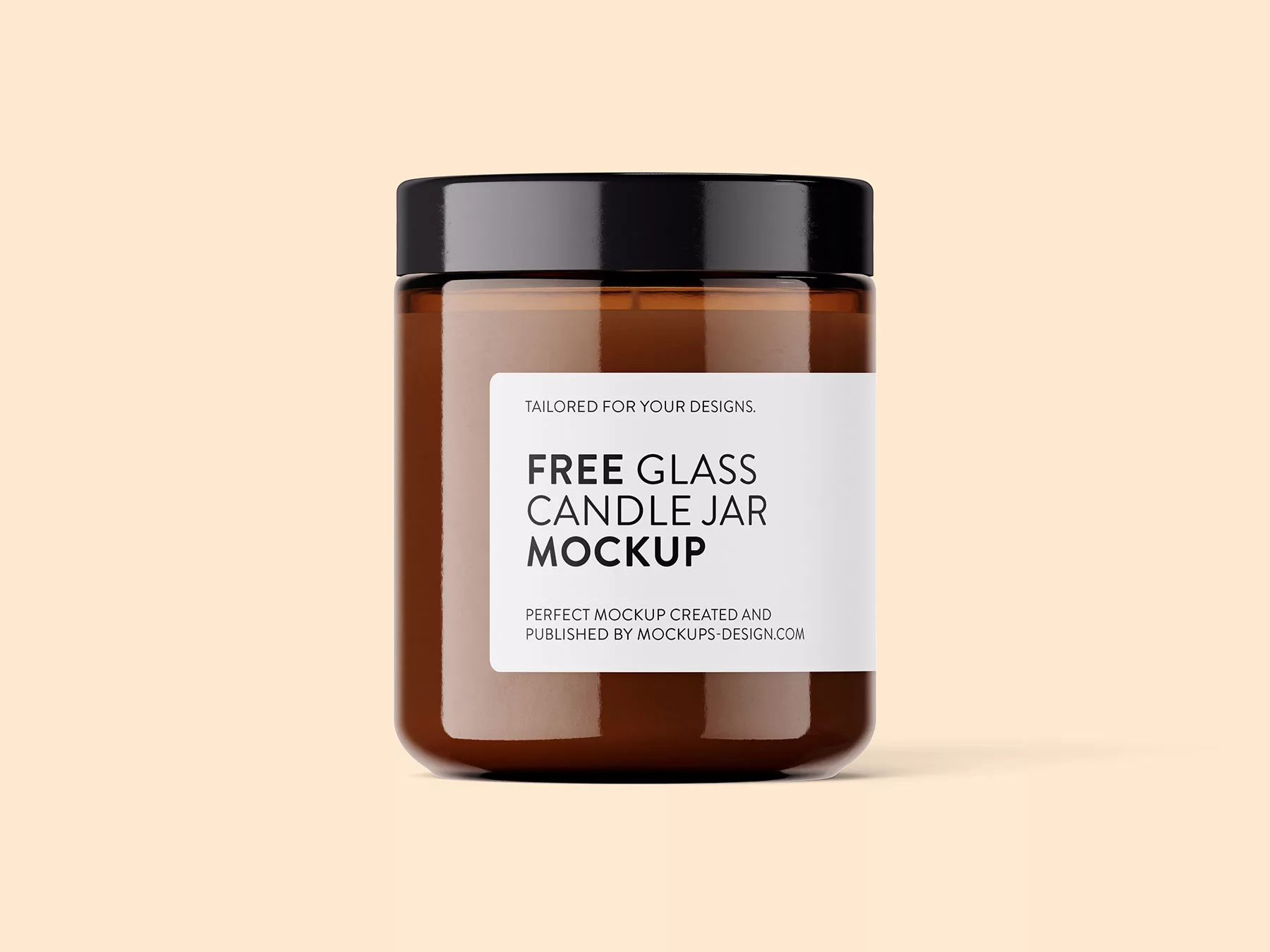 Free Candle Jar Mockup