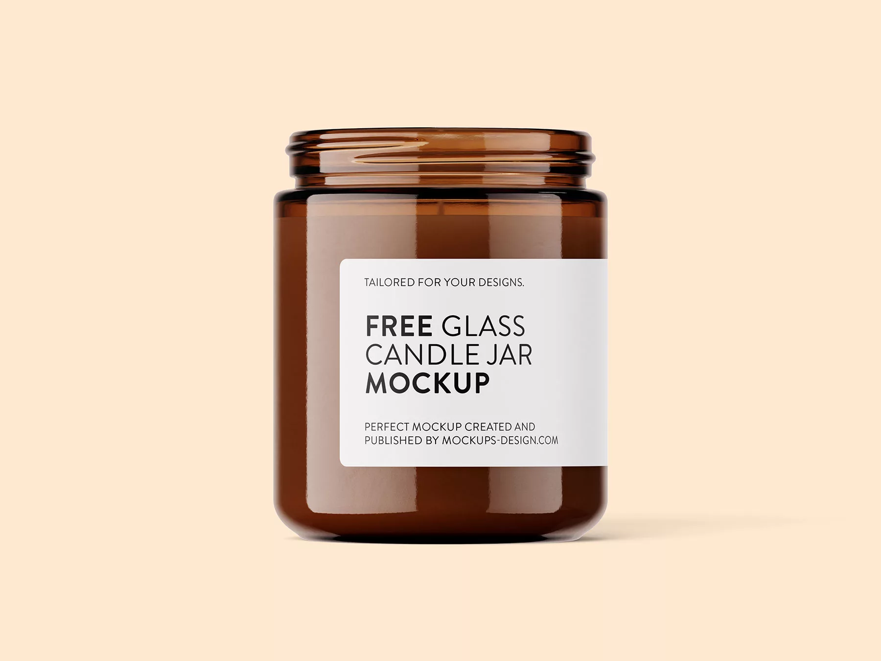 Free Candle Jar Mockup