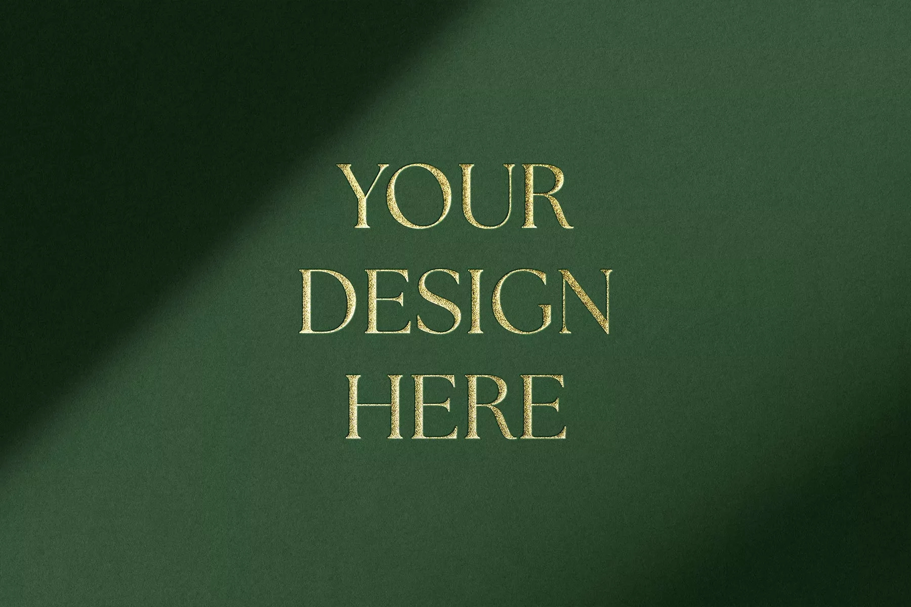 Free Gold Foil Paper Logo Mockup