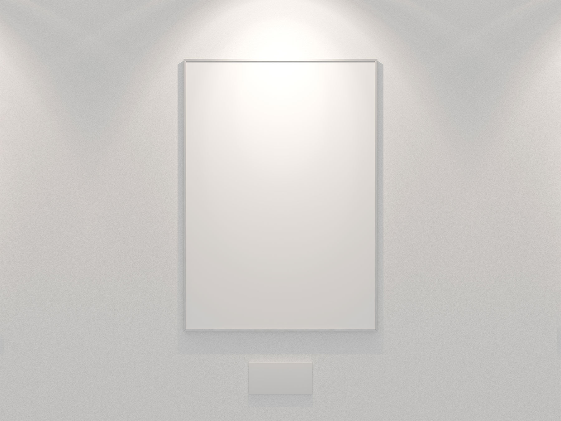 Free Mockup of an Exhibition Poster Frame