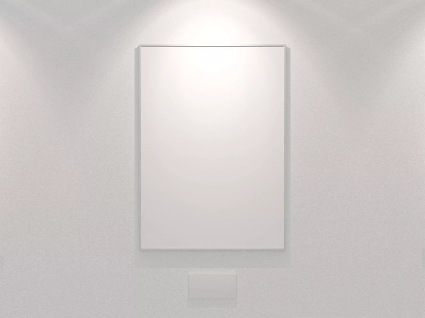 Free Mockup of an Exhibition Poster Frame