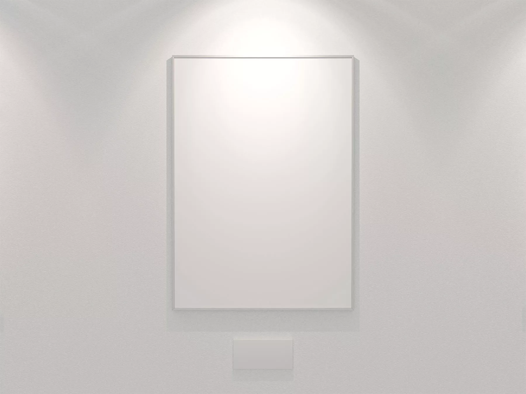 Free Mockup of an Exhibition Poster Frame