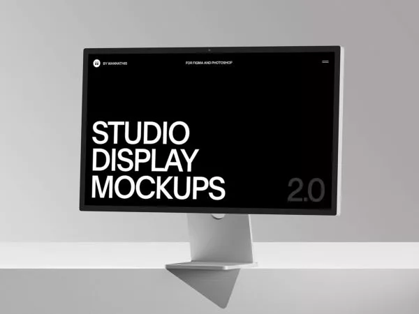 Studio Display Mockup (PSD & Figma)