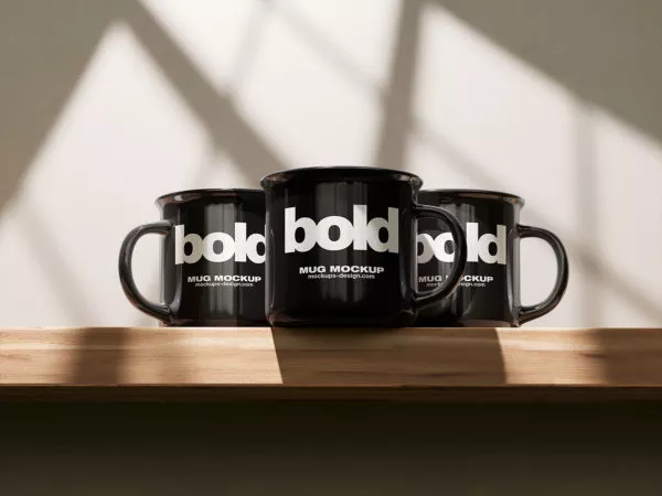 Mug Free Mockup Set (4 PSD Scenes)