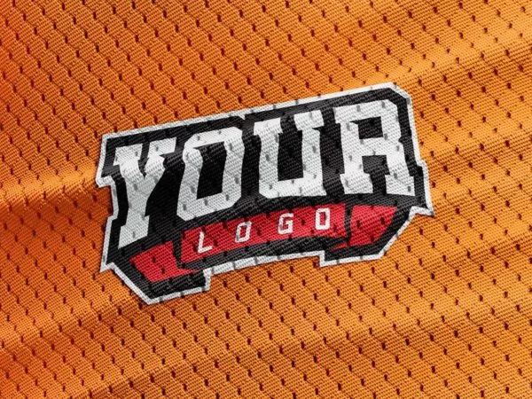 Sports Jersey Fabric Texture Logo Mockup