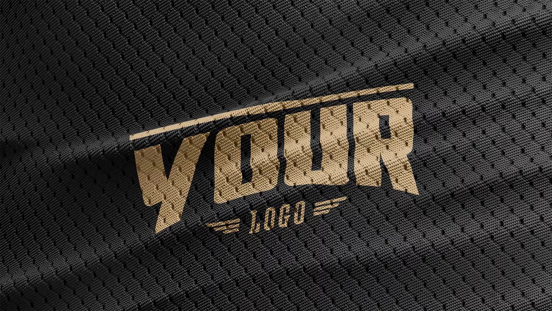 Sports Jersey Fabric Texture Logo Mockup