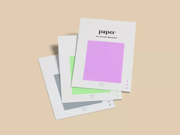 A4 Paper/Flyer Stationery Mockup