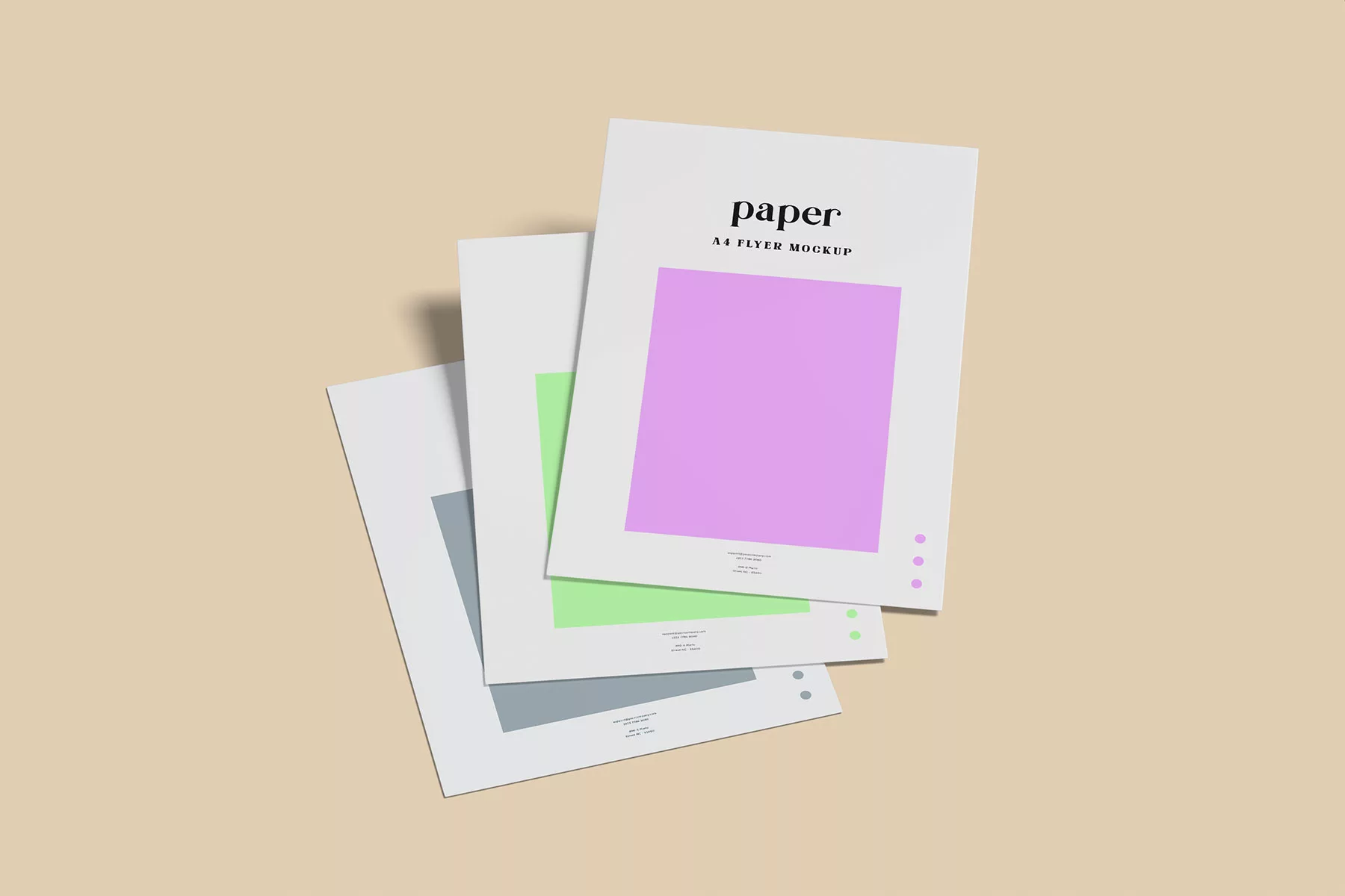A4 Paper/Flyer Stationery Mockup
