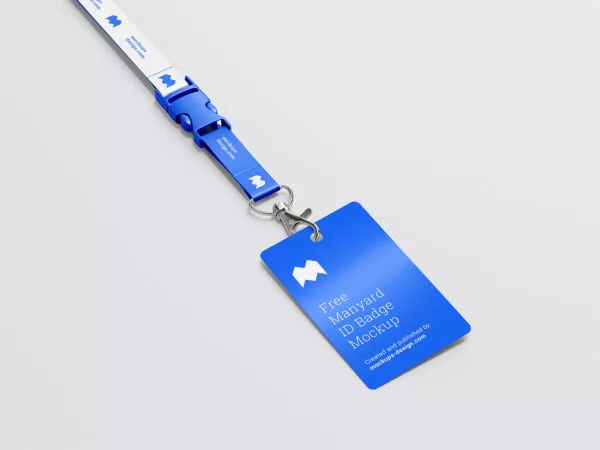 Lanyard ID Badge Mockup