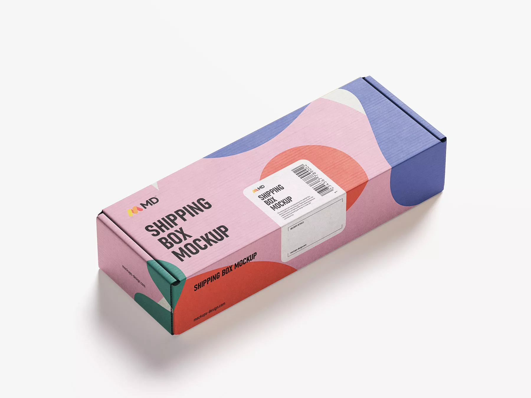 Free Product Box Mockup PSD Packaging
