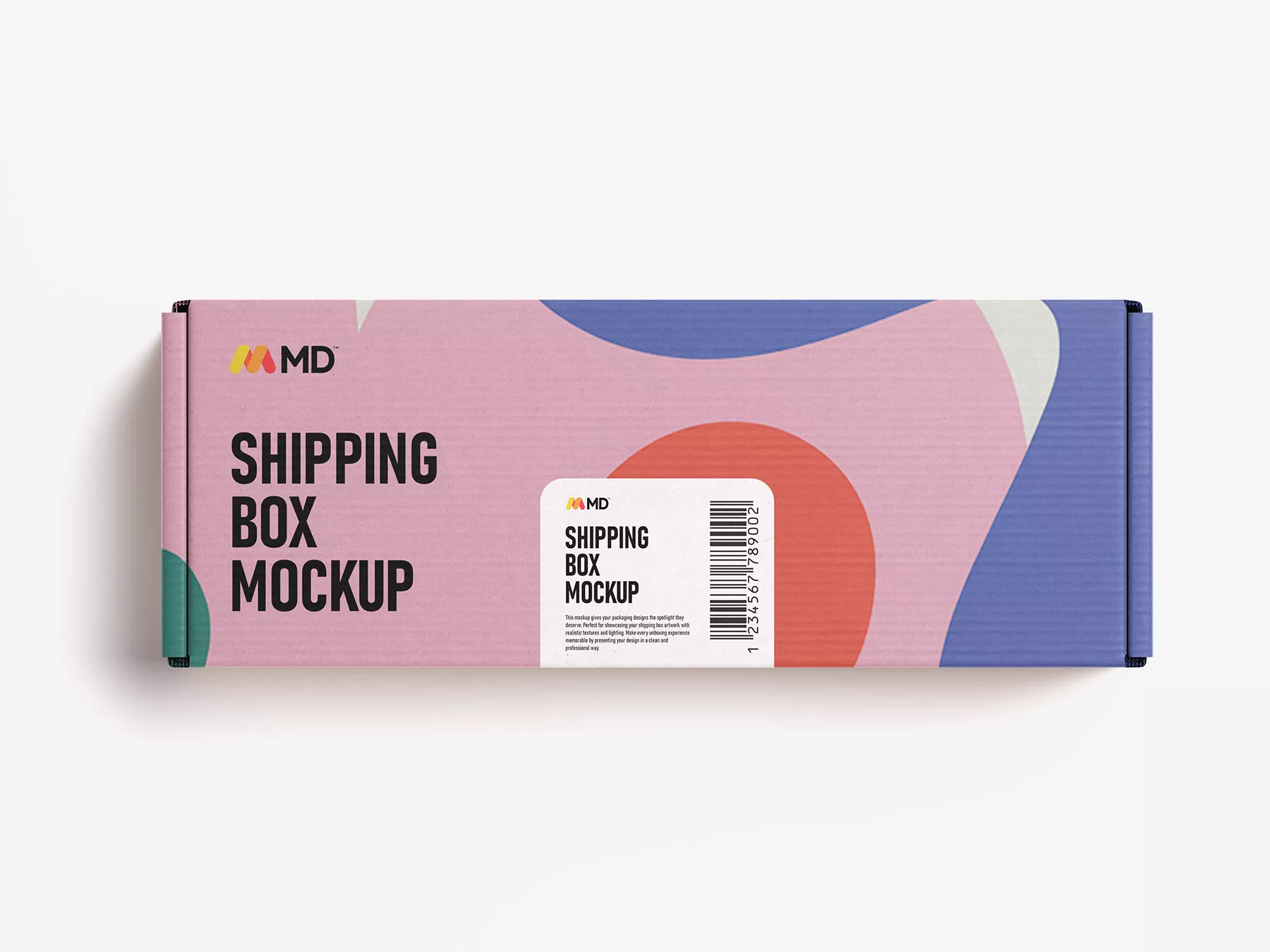Free Product Box Mockup PSD Packaging