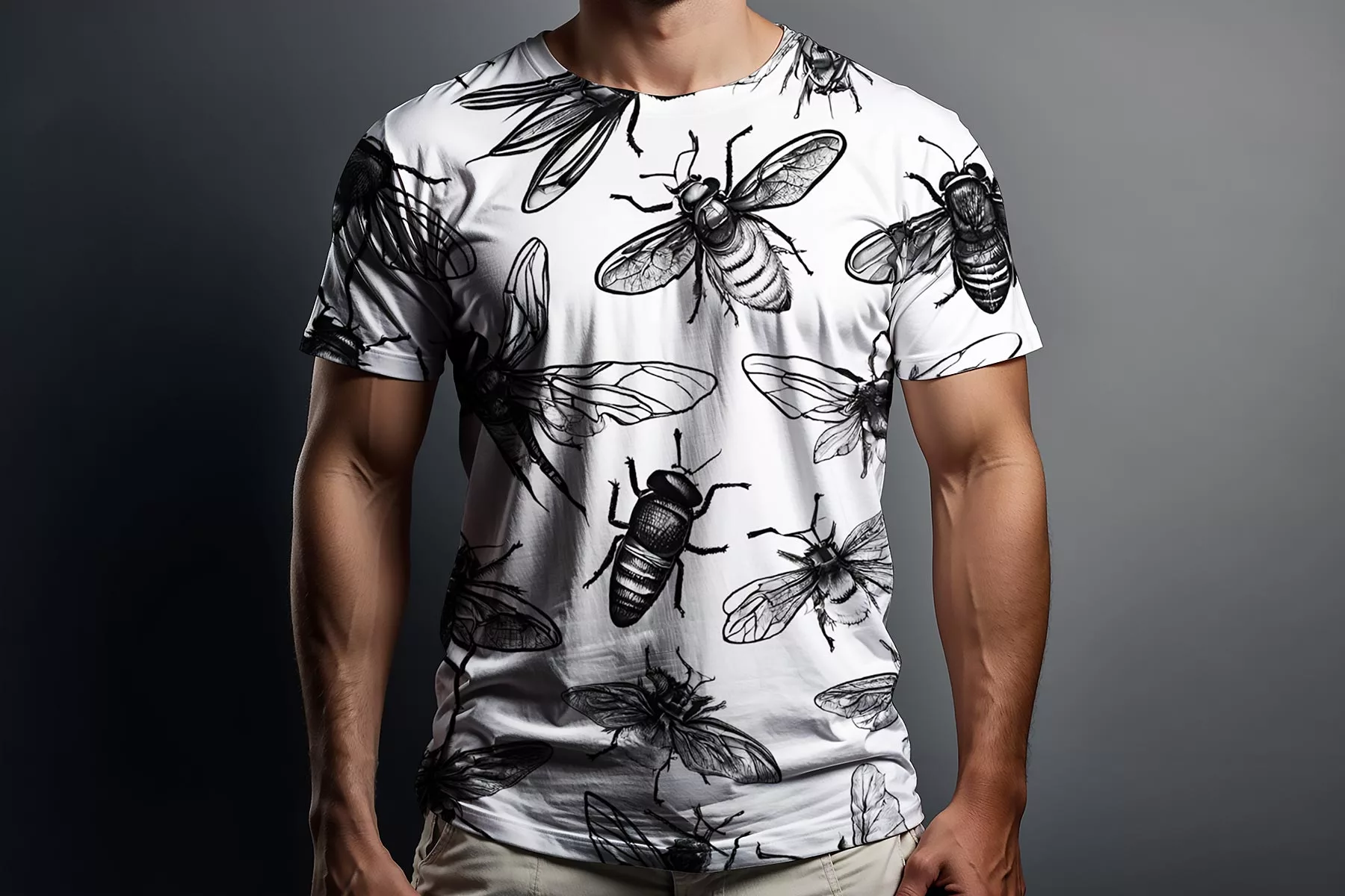 Free T-Shirt PSD Mockup (AI Generated)