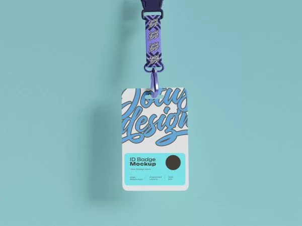 ID Card Badge Free Mockup