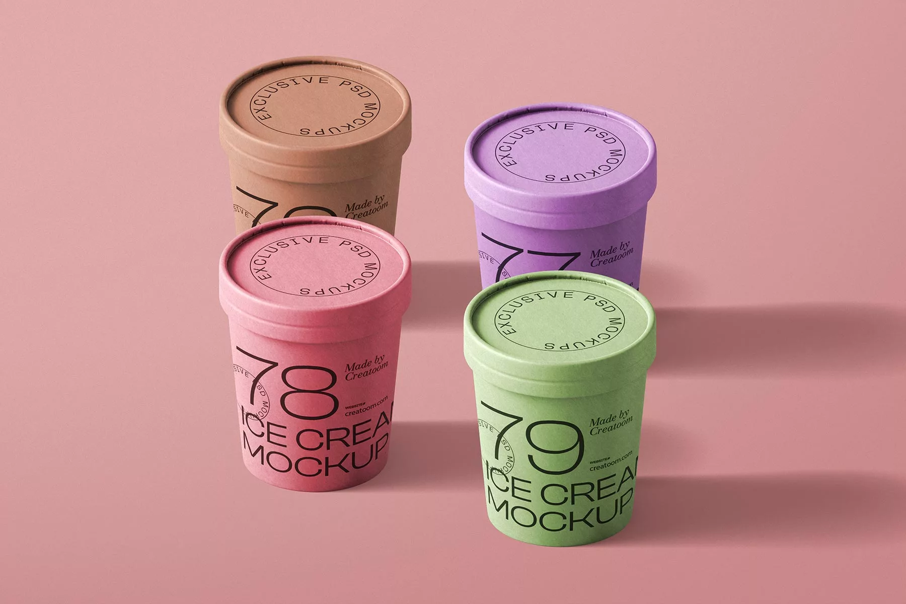 Ice Cream Tubes Packaging Mockups